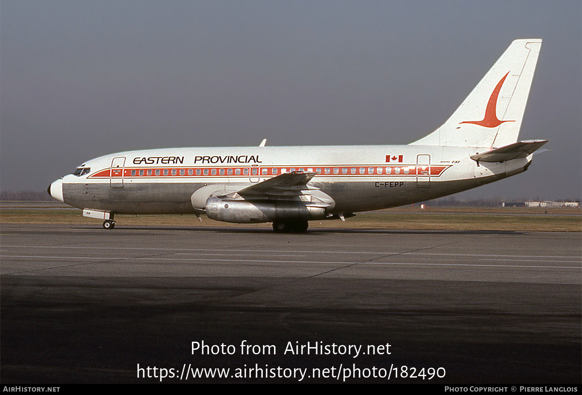 Aircraft Photo of C-FEPP | Boeing 737-2E1/Adv | Eastern Provincial Airways - EPA | AirHistory.net #182490