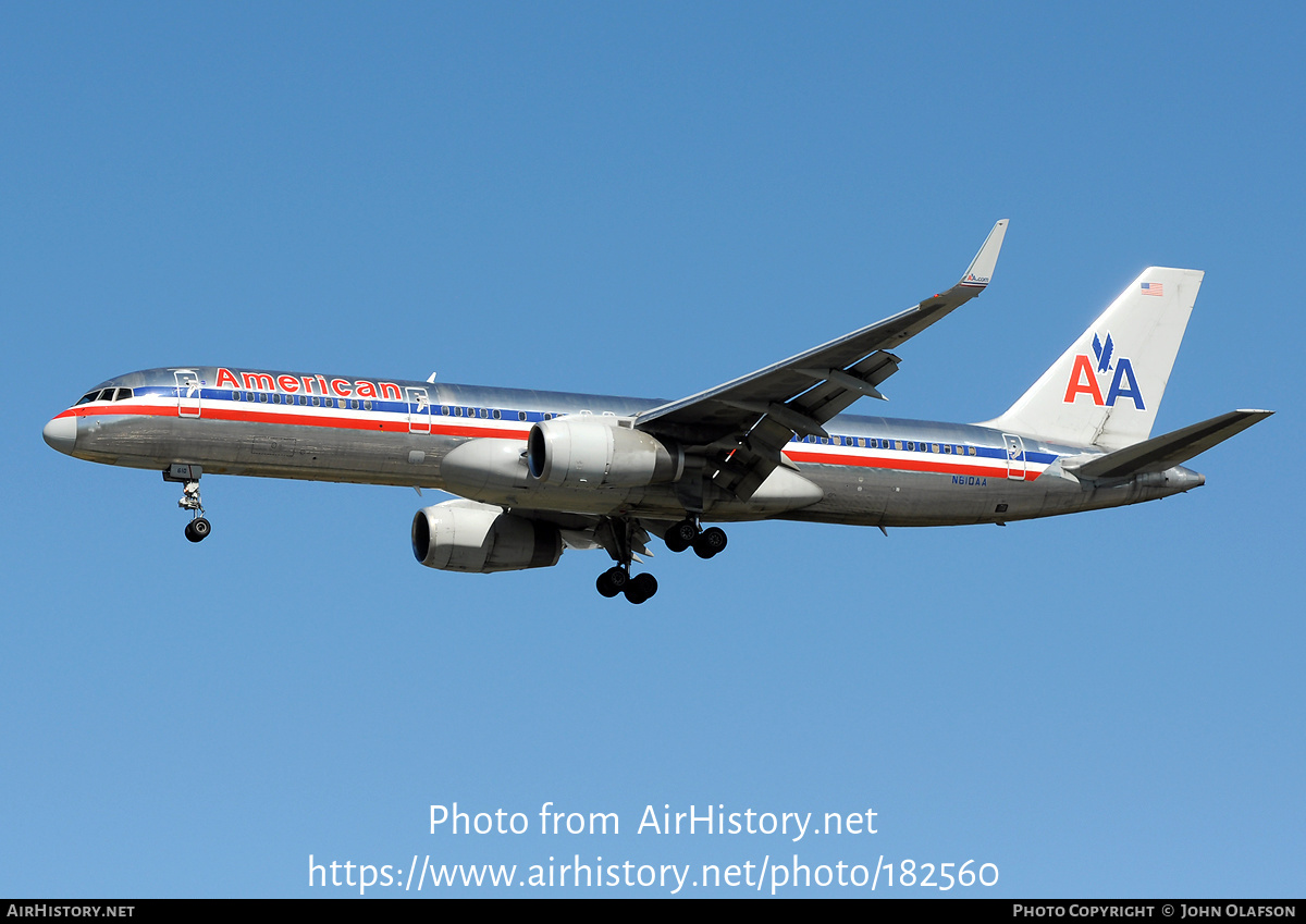 Aircraft Photo of N610AA | Boeing 757-223 | American Airlines | AirHistory.net #182560