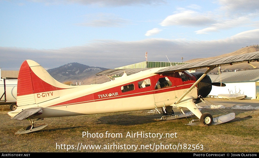 Aircraft Photo of C-GIYV | De Havilland Canada DHC-2 Beaver Mk1 | Tyax Air | AirHistory.net #182563