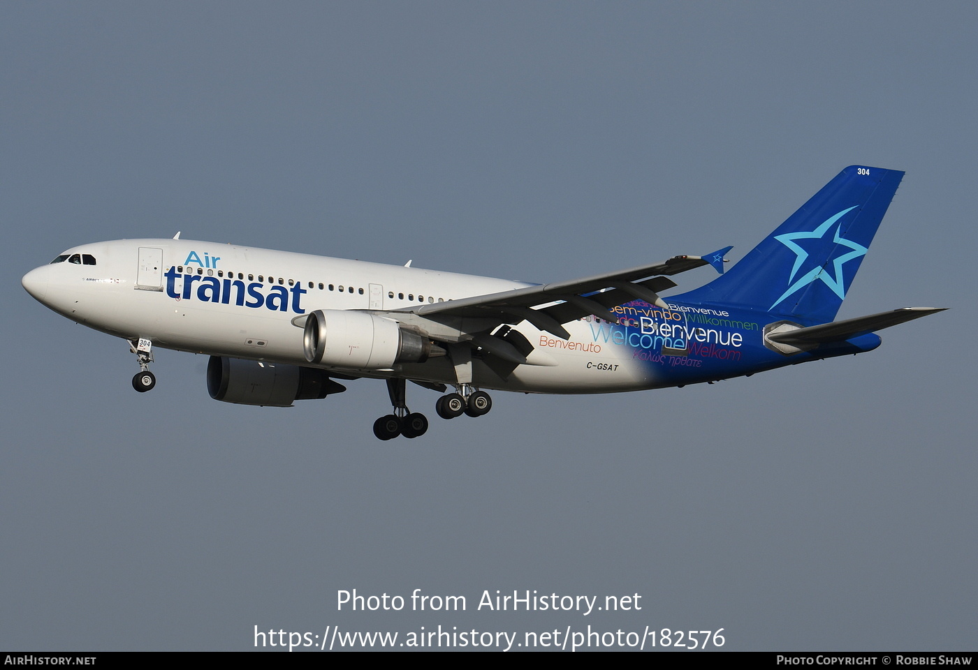 Aircraft Photo of C-GSAT | Airbus A310-308 | Air Transat | AirHistory.net #182576