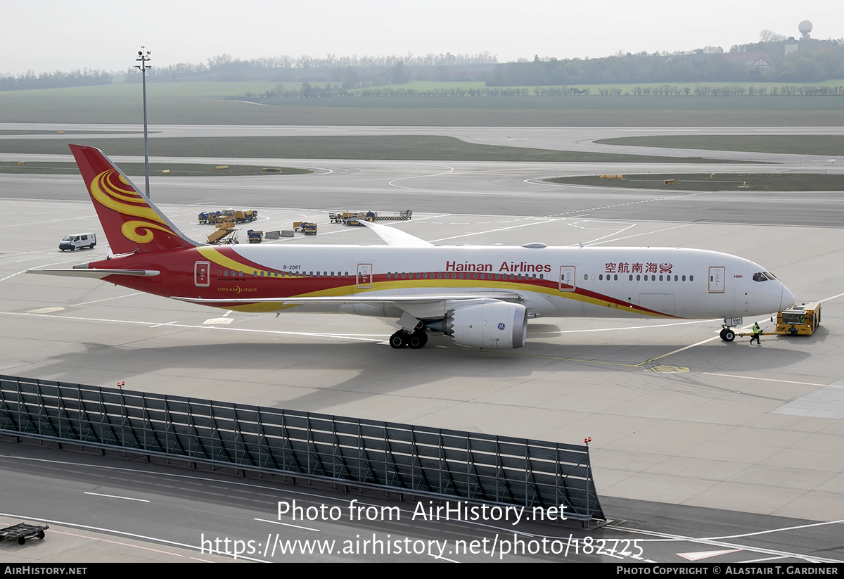 Aircraft Photo of B-208T | Boeing 787-9 Dreamliner | Hainan Airlines | AirHistory.net #182725