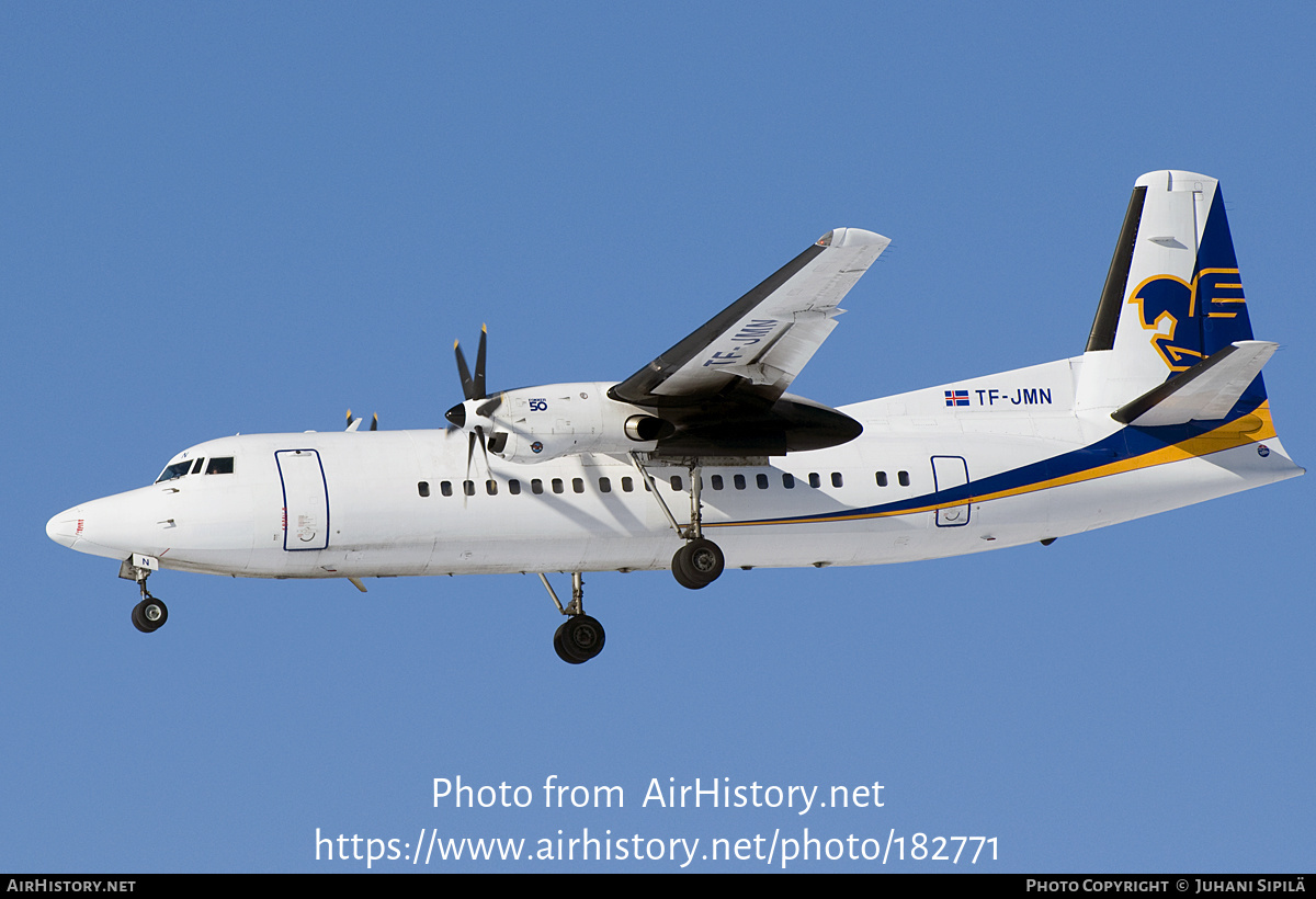 Aircraft Photo of TF-JMN | Fokker 50 | Flugfélag Íslands - Air Iceland | AirHistory.net #182771