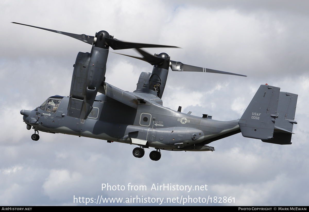 Aircraft Photo of 11-0058 / 0058 | Bell-Boeing CV-22B Osprey | USA - Air Force | AirHistory.net #182861