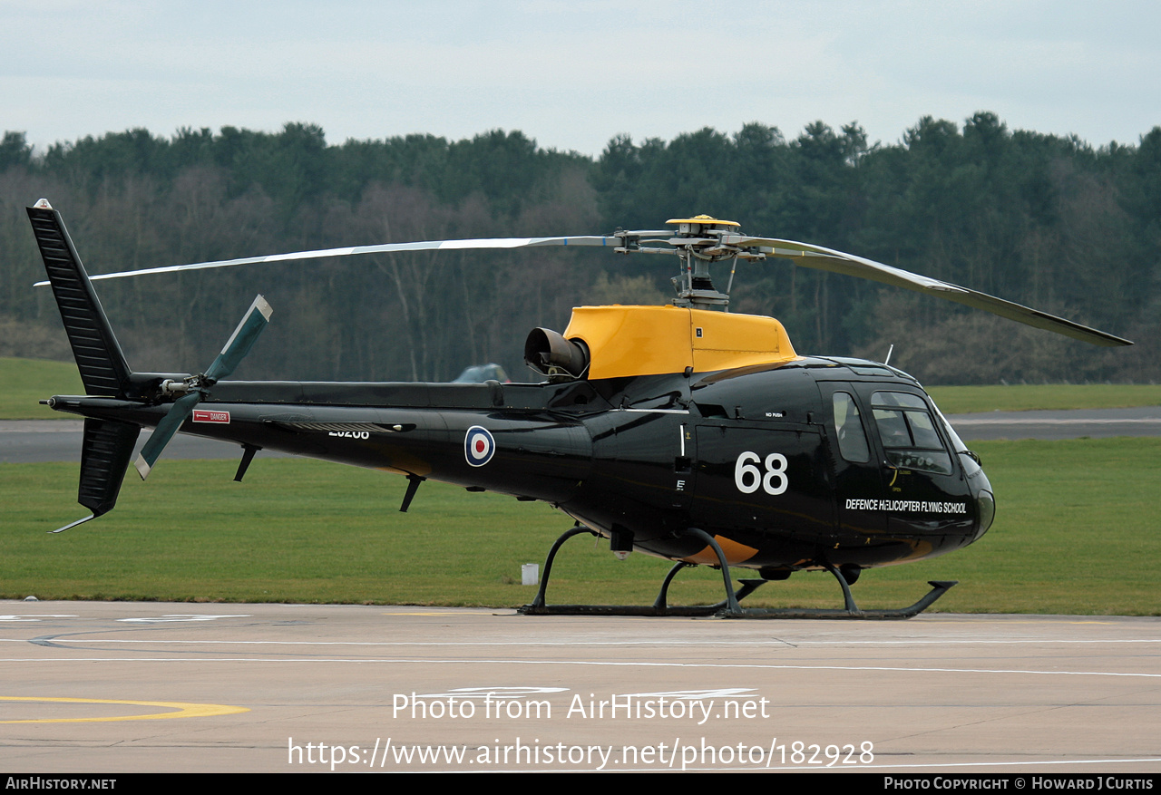 Aircraft Photo of ZJ268 | Eurocopter AS-350BB Squirrel HT1 | UK - Air Force | AirHistory.net #182928