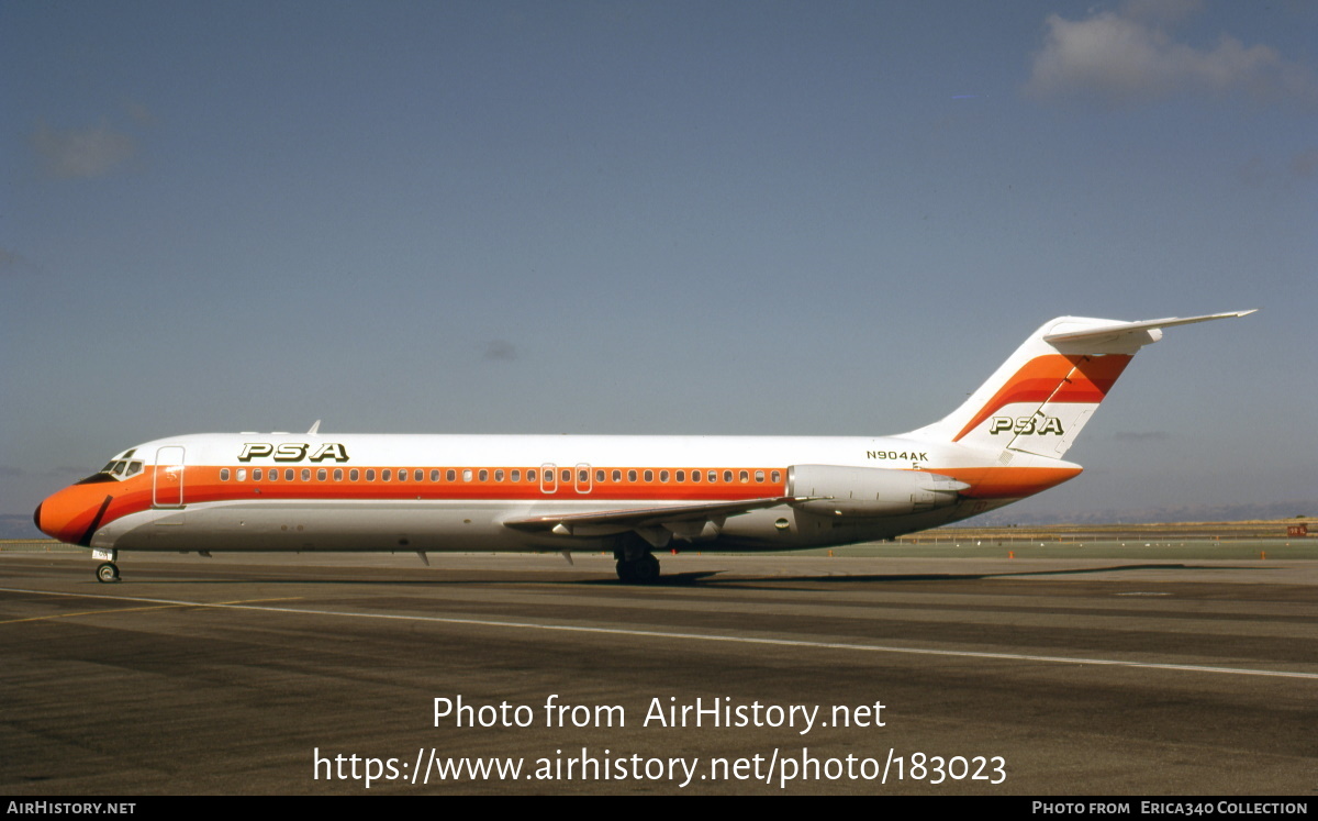 Aircraft Photo of N904AK | McDonnell Douglas DC-9-32 | PSA - Pacific Southwest Airlines | AirHistory.net #183023