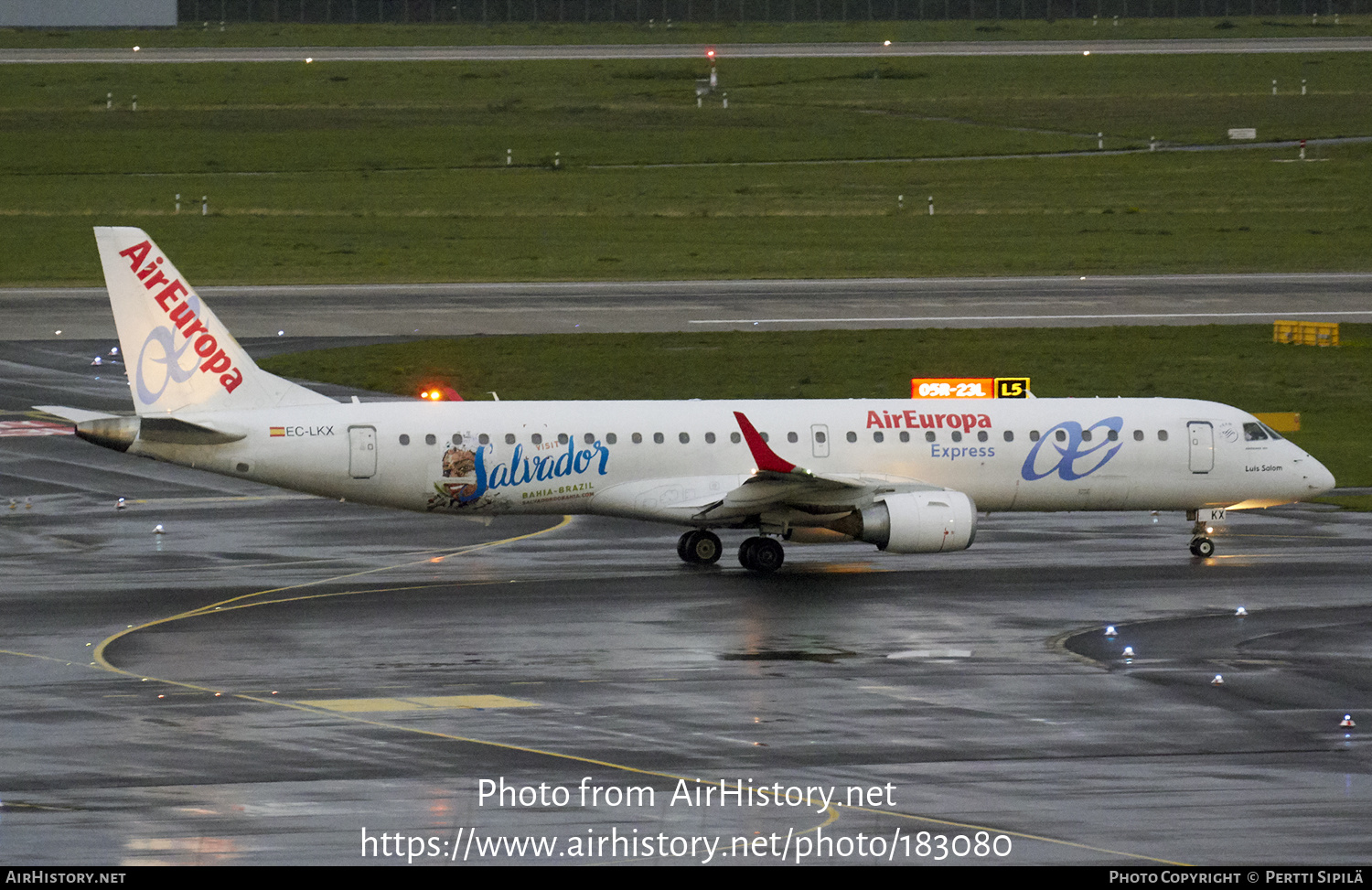 Aircraft Photo of EC-LKX | Embraer 195LR (ERJ-190-200LR) | Air Europa Express | AirHistory.net #183080