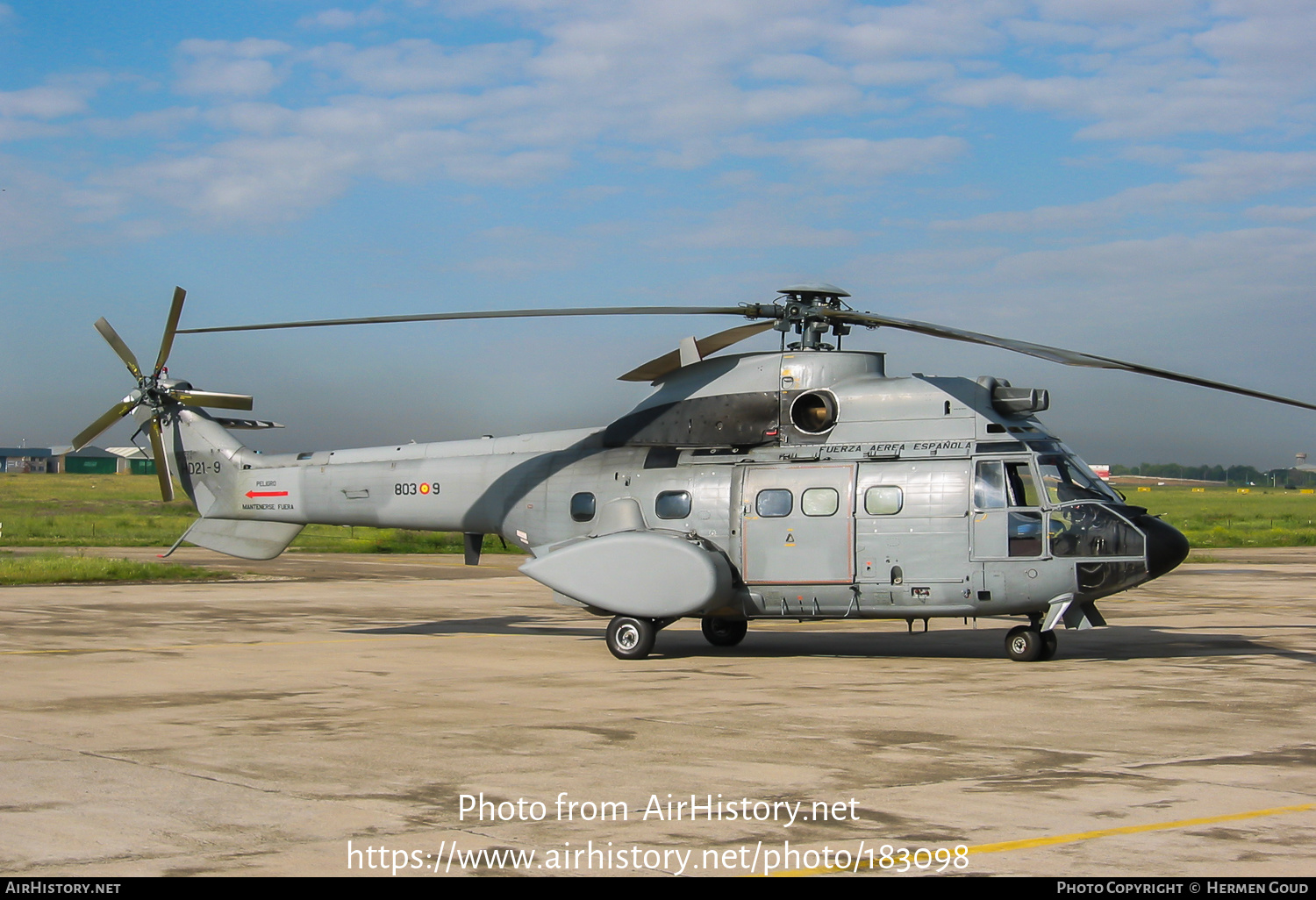 Aircraft Photo of HD.21-09 / HD.21-9 | Aerospatiale AS-332B Super Puma | Spain - Air Force | AirHistory.net #183098