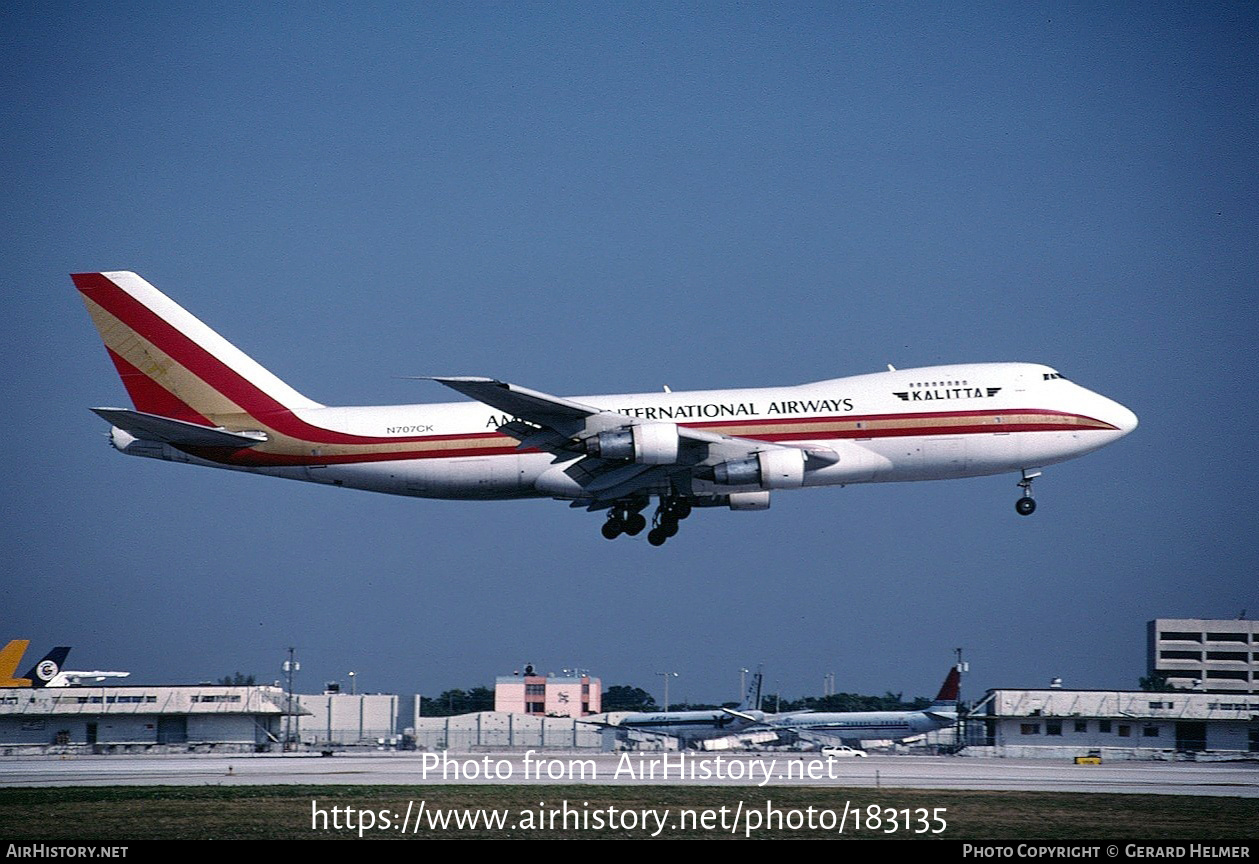 Aircraft Photo of N707CK | Boeing 747-269B(SF) | American International Airways | AirHistory.net #183135