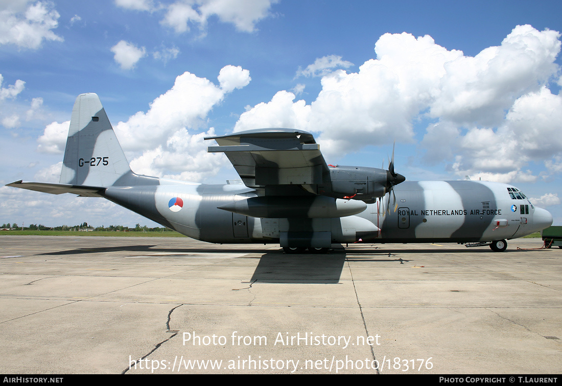 Aircraft Photo of G-275 | Lockheed C-130H-30 Hercules (L-382) | Netherlands - Air Force | AirHistory.net #183176