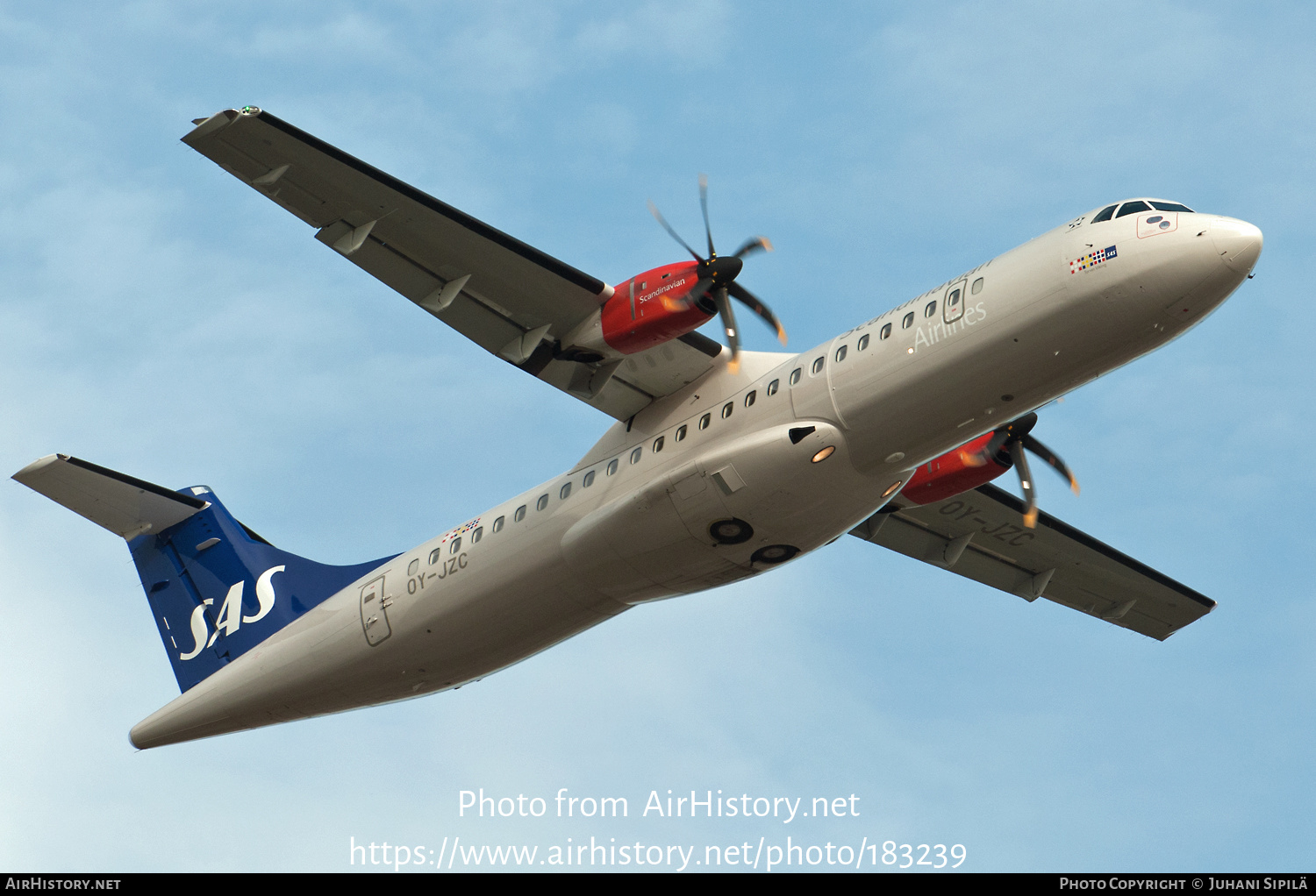 Aircraft Photo of OY-JZC | ATR ATR-72-600 (ATR-72-212A) | Scandinavian Airlines - SAS | AirHistory.net #183239