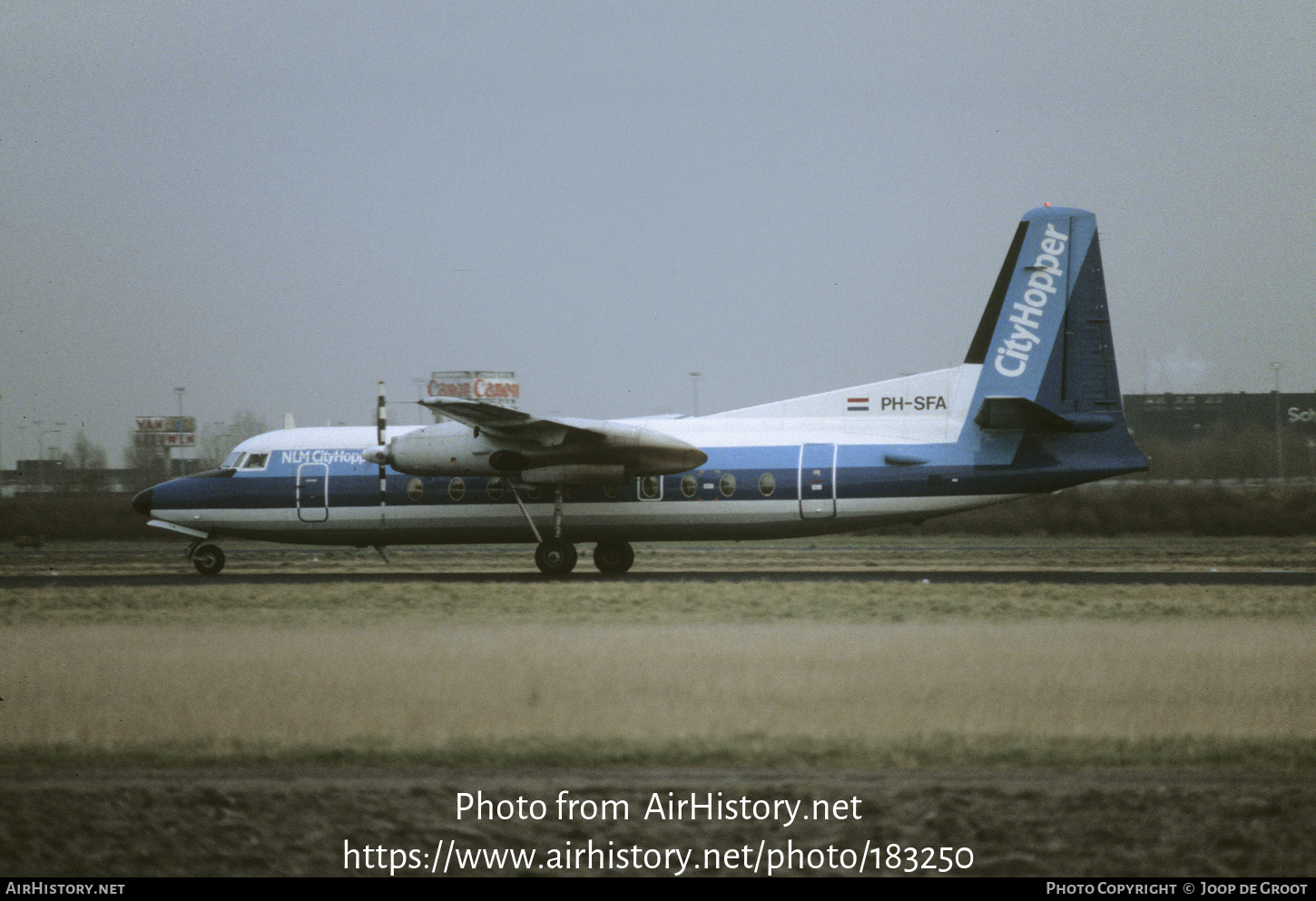 Aircraft Photo of PH-SFA | Fokker F27-400 Friendship | NLM Cityhopper | AirHistory.net #183250