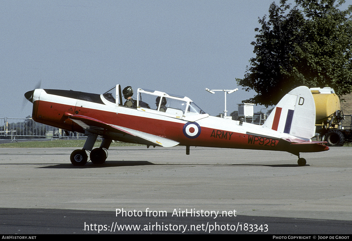 Aircraft Photo of WP928 | De Havilland Canada DHC-1 Chipmunk T10 | UK - Army | AirHistory.net #183343