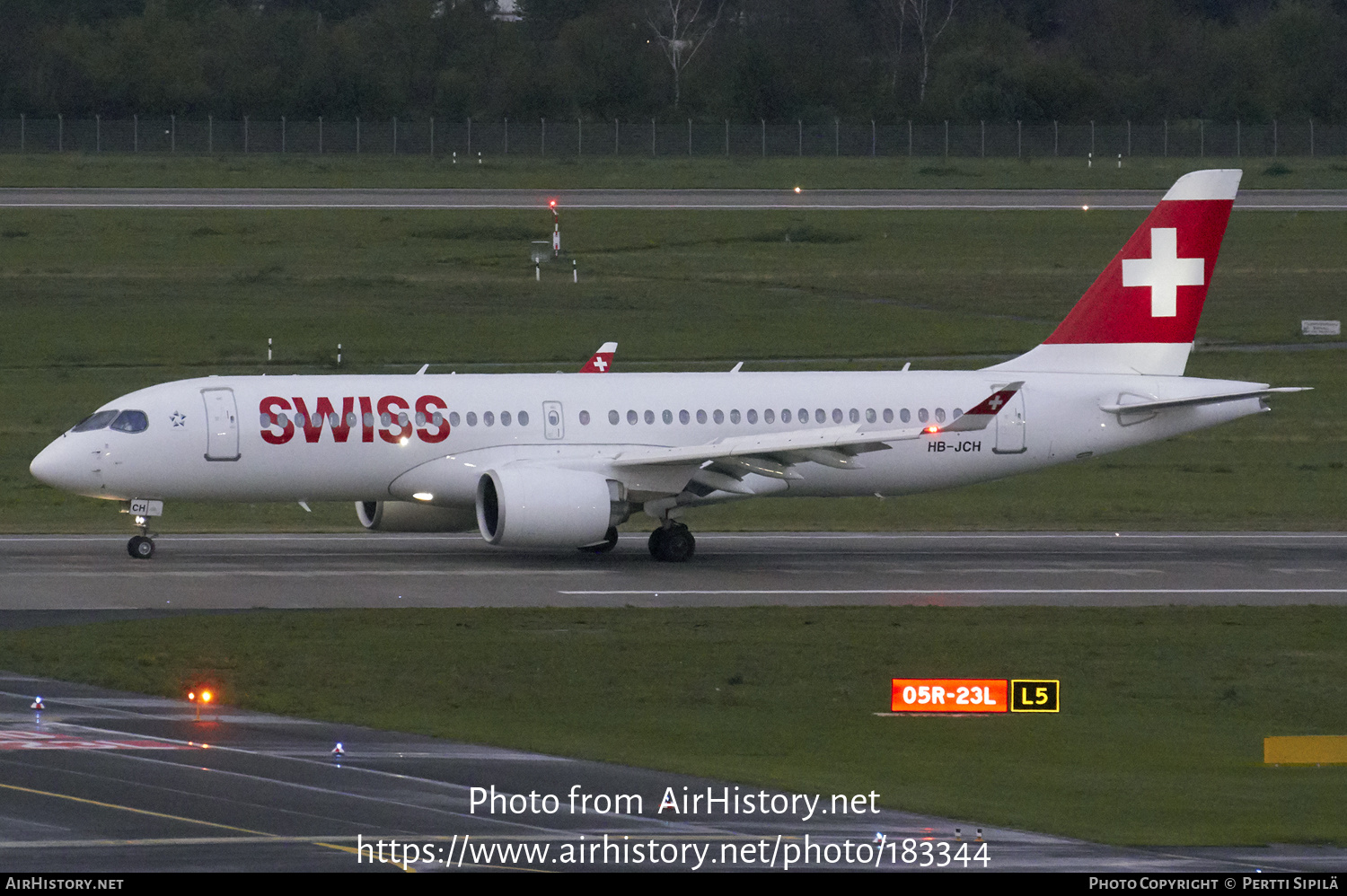 Aircraft Photo of HB-JCH | Bombardier CSeries CS300 (BD-500-1A11) | Swiss International Air Lines | AirHistory.net #183344