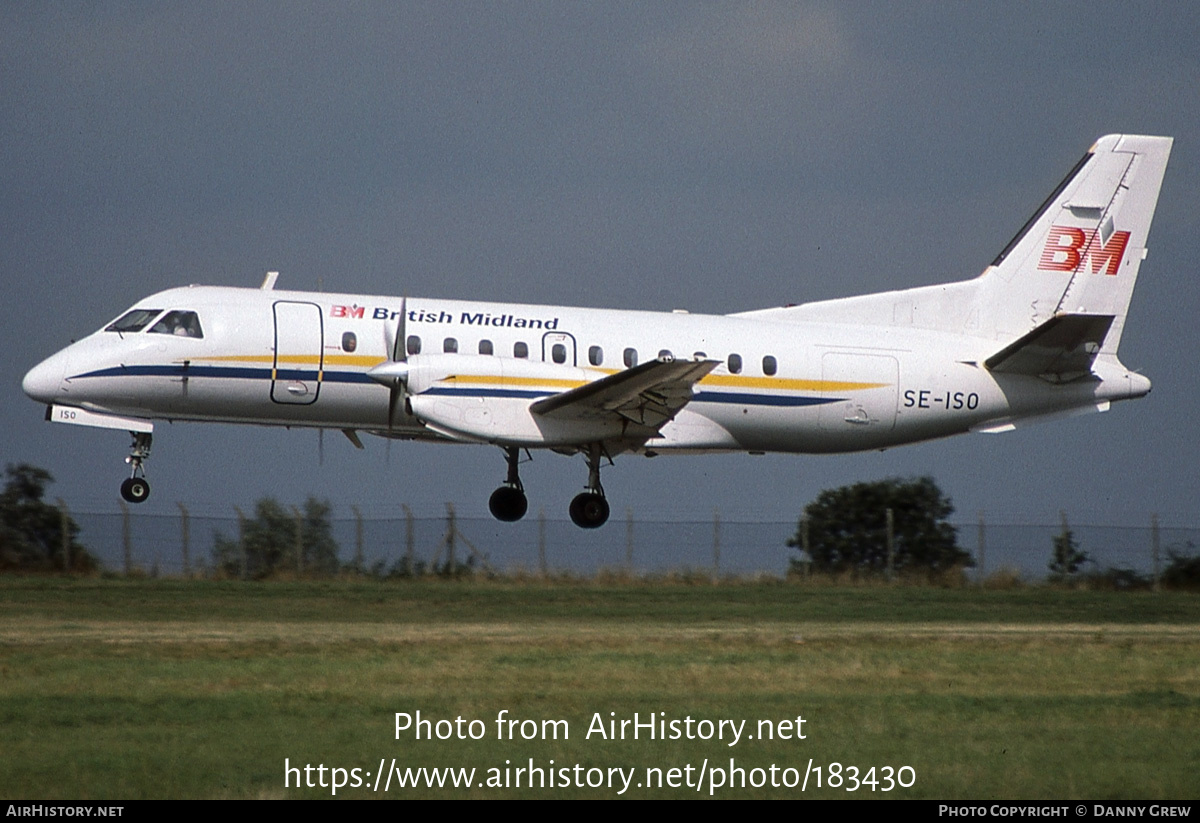 Aircraft Photo of SE-ISO | Saab-Fairchild SF-340A | British Midland Airways - BMA | AirHistory.net #183430