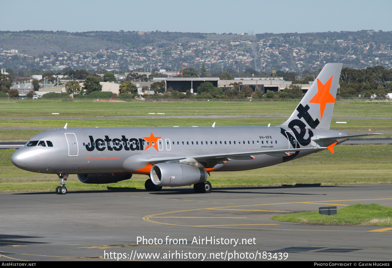 Aircraft Photo of VH-VFK | Airbus A320-232 | Jetstar Airways | AirHistory.net #183439