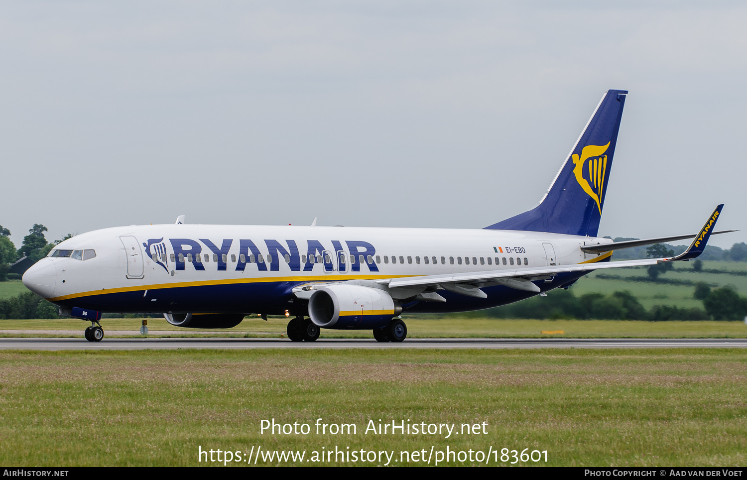 Aircraft Photo of EI-EBO | Boeing 737-8AS | Ryanair | AirHistory.net #183601