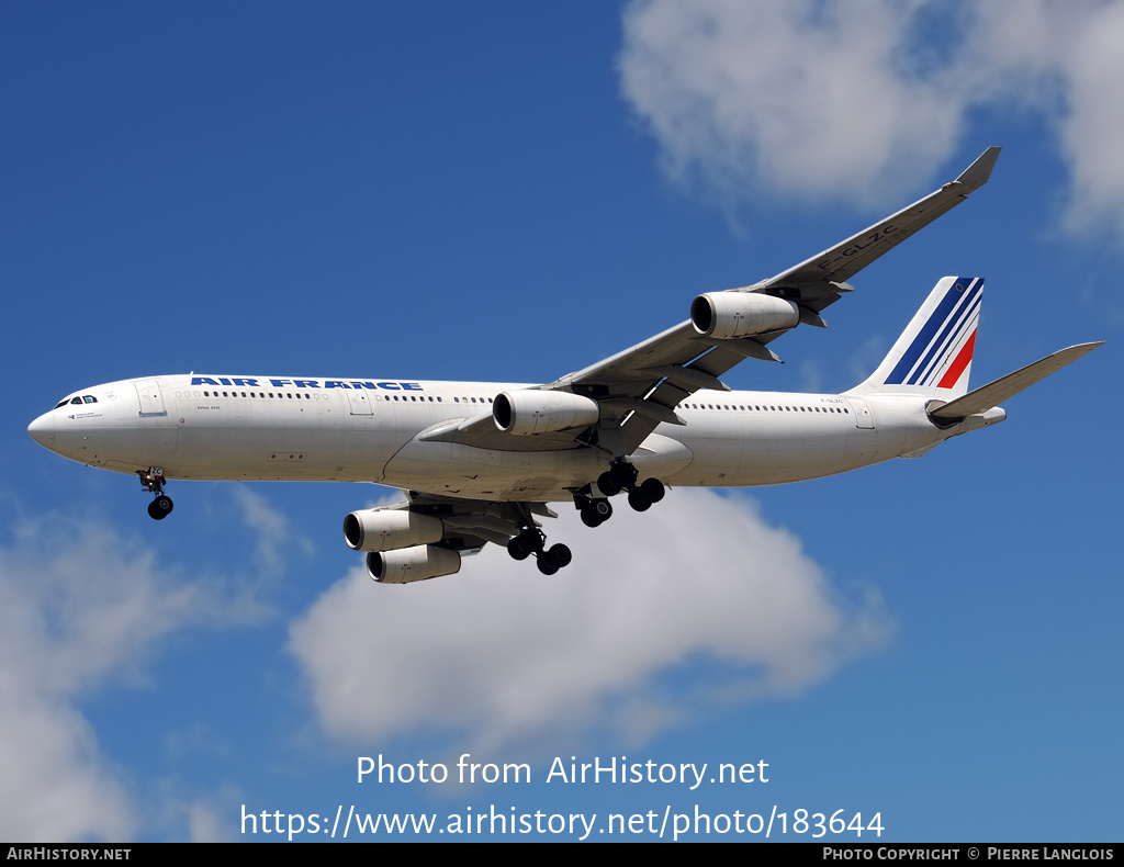 Aircraft Photo of F-GLZC | Airbus A340-312 | Air France | AirHistory.net #183644