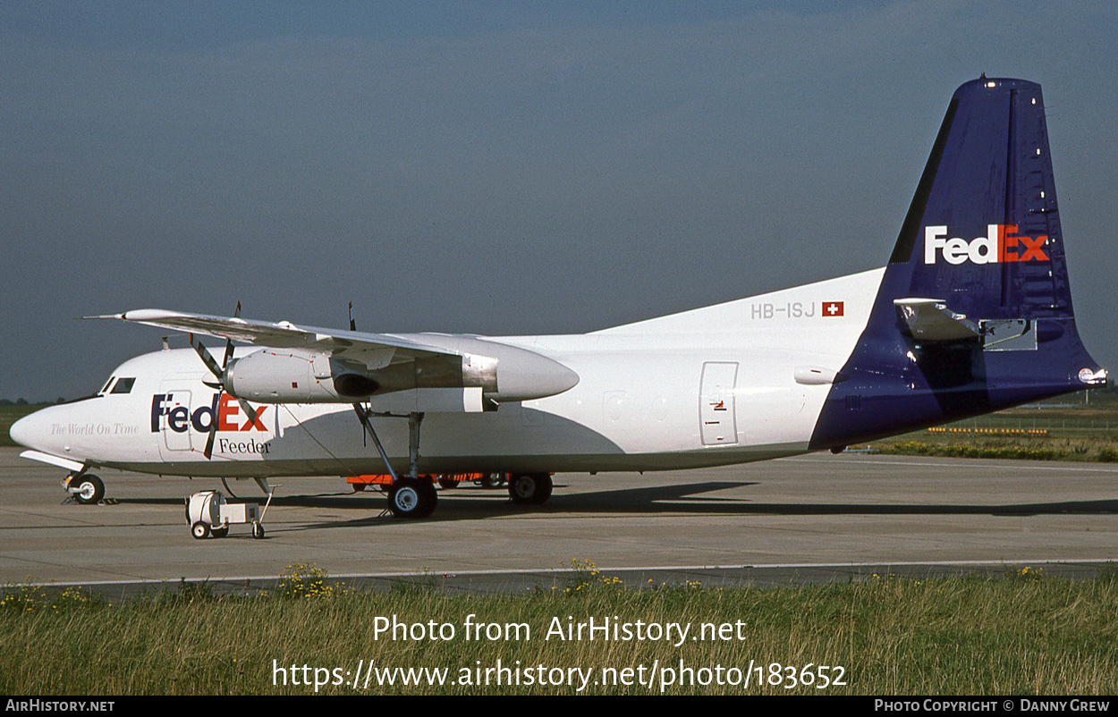 Aircraft Photo of HB-ISJ | Fokker F27-600 Friendship | FedEx Feeder | AirHistory.net #183652