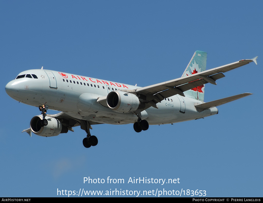 Aircraft Photo of C-FYJI | Airbus A319-114 | Air Canada | AirHistory.net #183653