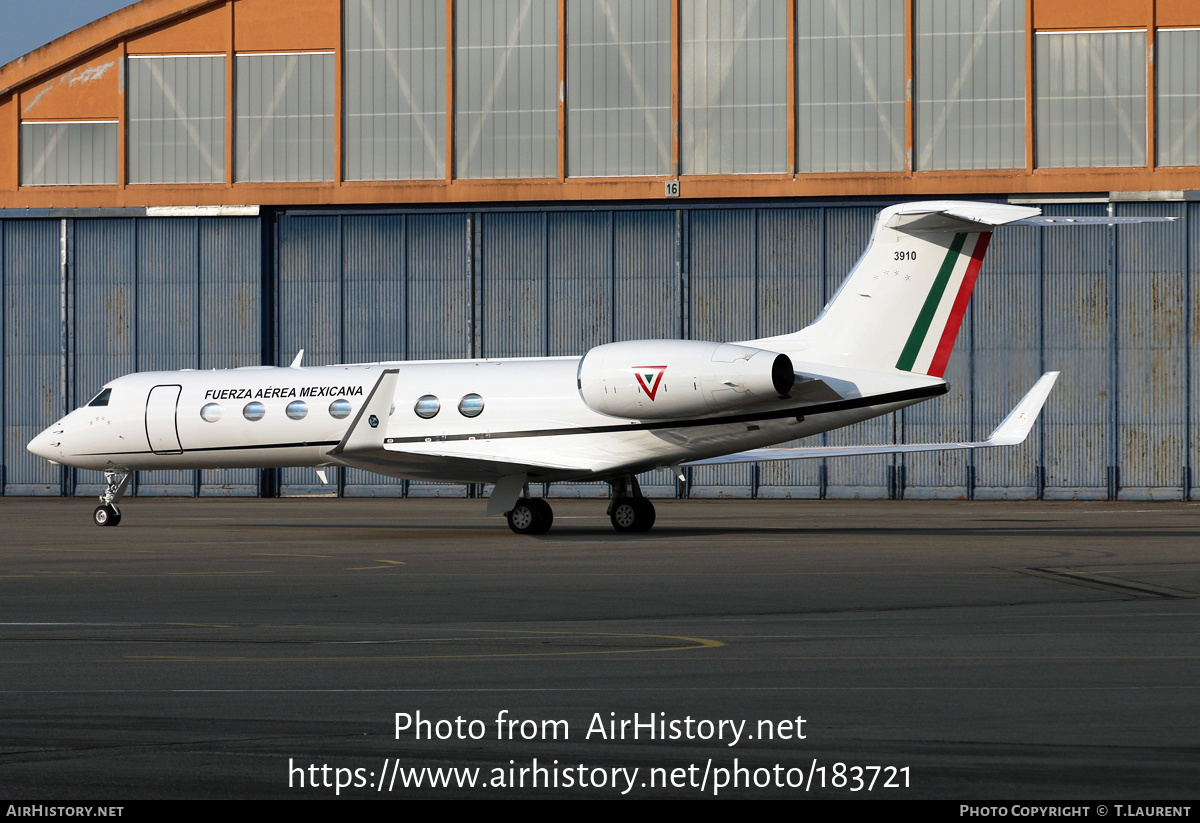 Aircraft Photo of 3910 | Gulfstream Aerospace G-V-SP Gulfstream G550 | Mexico - Air Force | AirHistory.net #183721