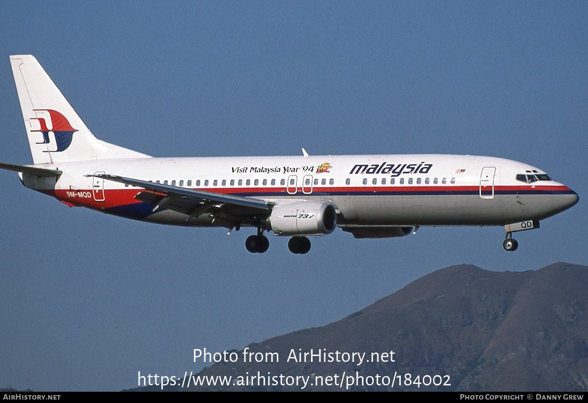 Aircraft Photo of 9M-MQD | Boeing 737-4H6 | Malaysia Airlines | AirHistory.net #184002