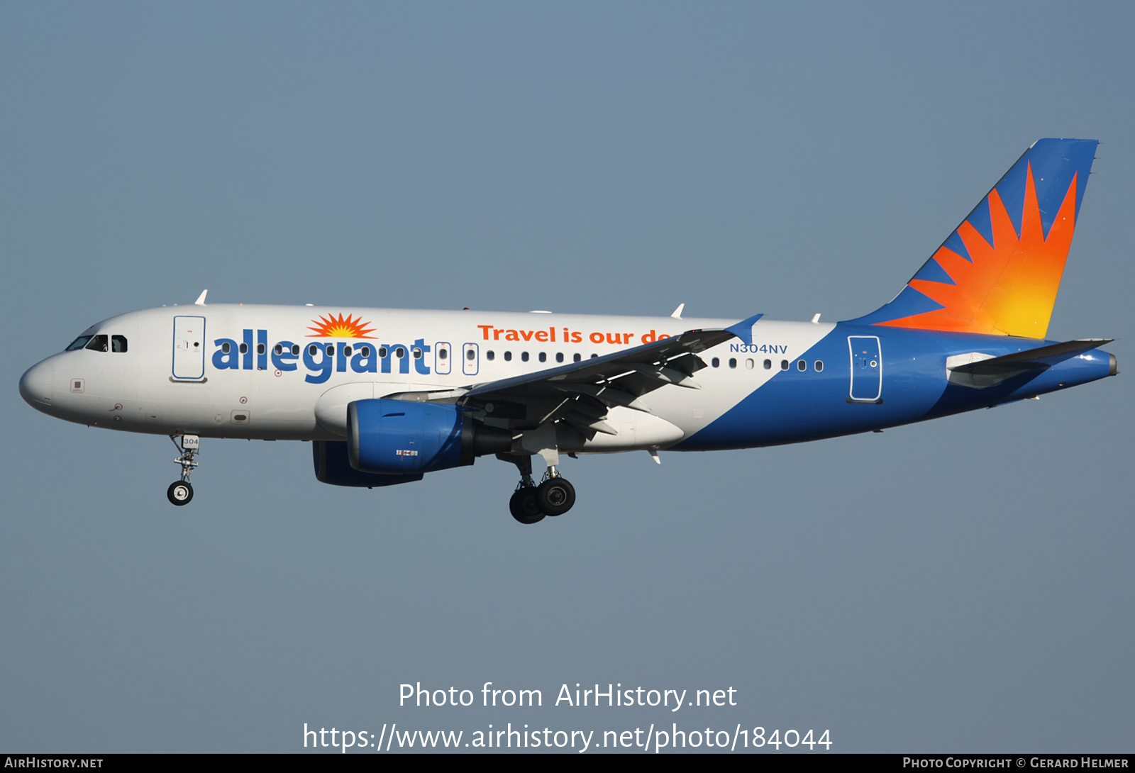 Aircraft Photo of N304NV | Airbus A319-112 | Allegiant Air | AirHistory.net #184044