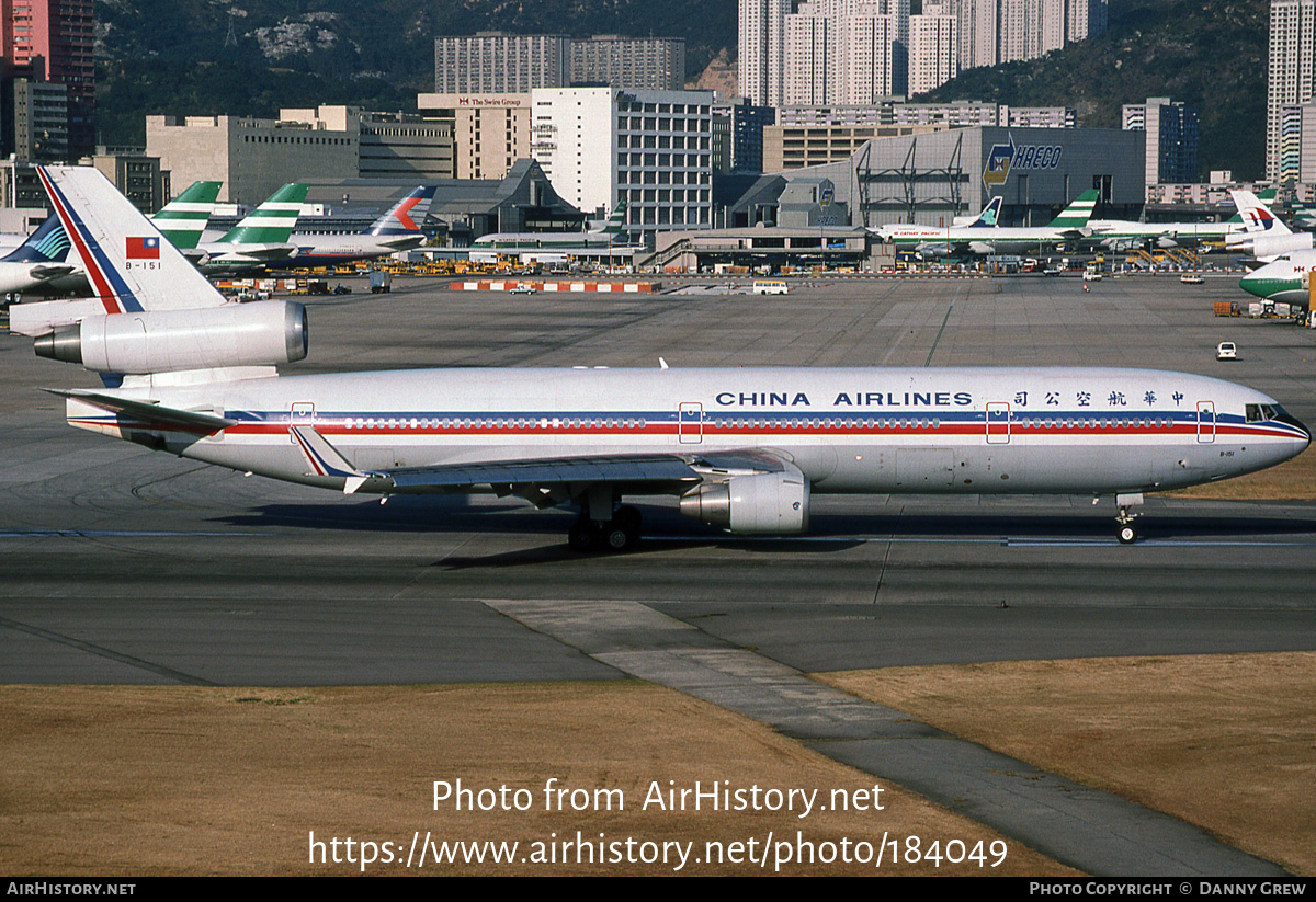 Aircraft Photo of B-151 | McDonnell Douglas MD-11 | China Airlines | AirHistory.net #184049