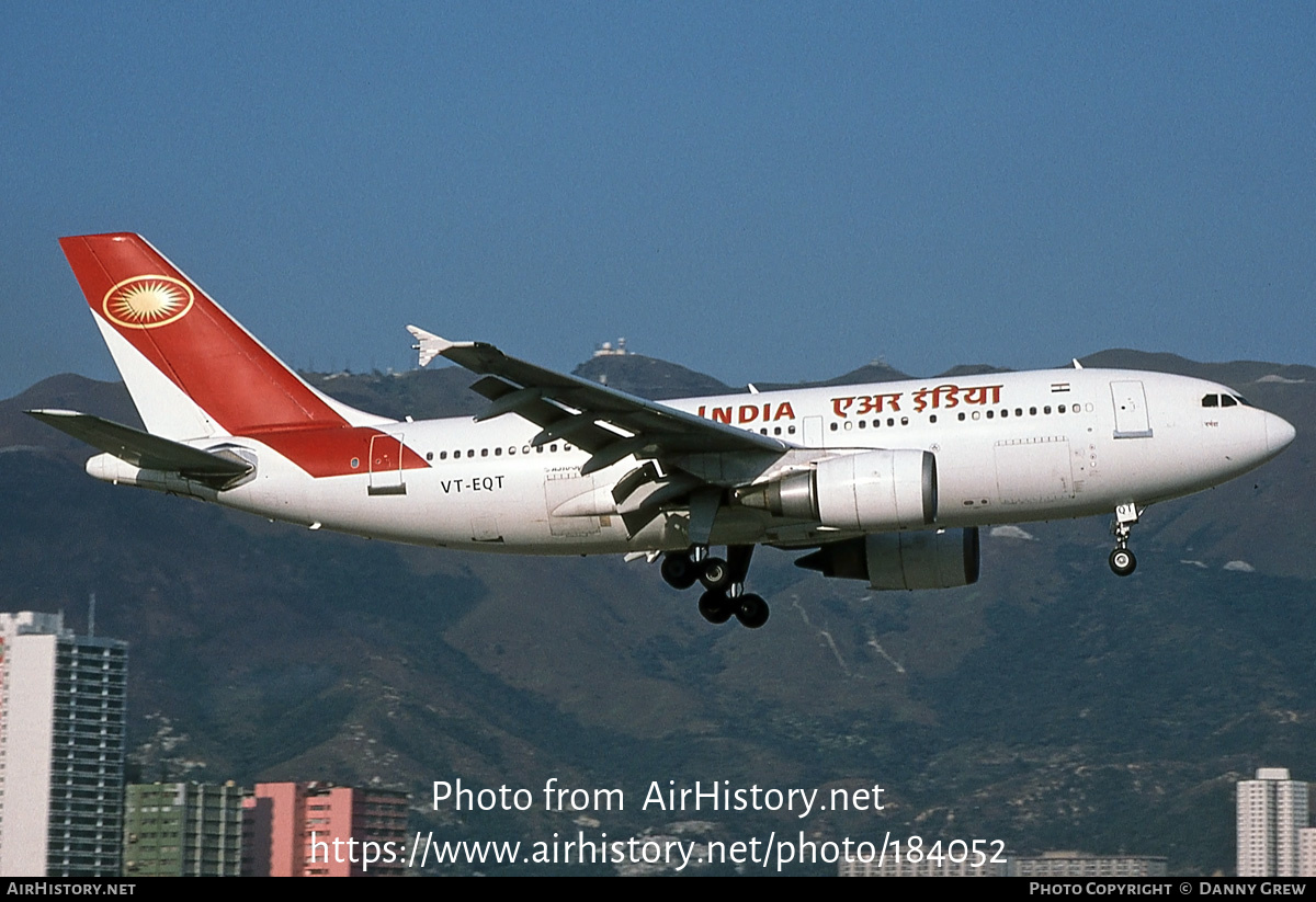 Aircraft Photo of VT-EQT | Airbus A310-304 | Air India | AirHistory.net #184052