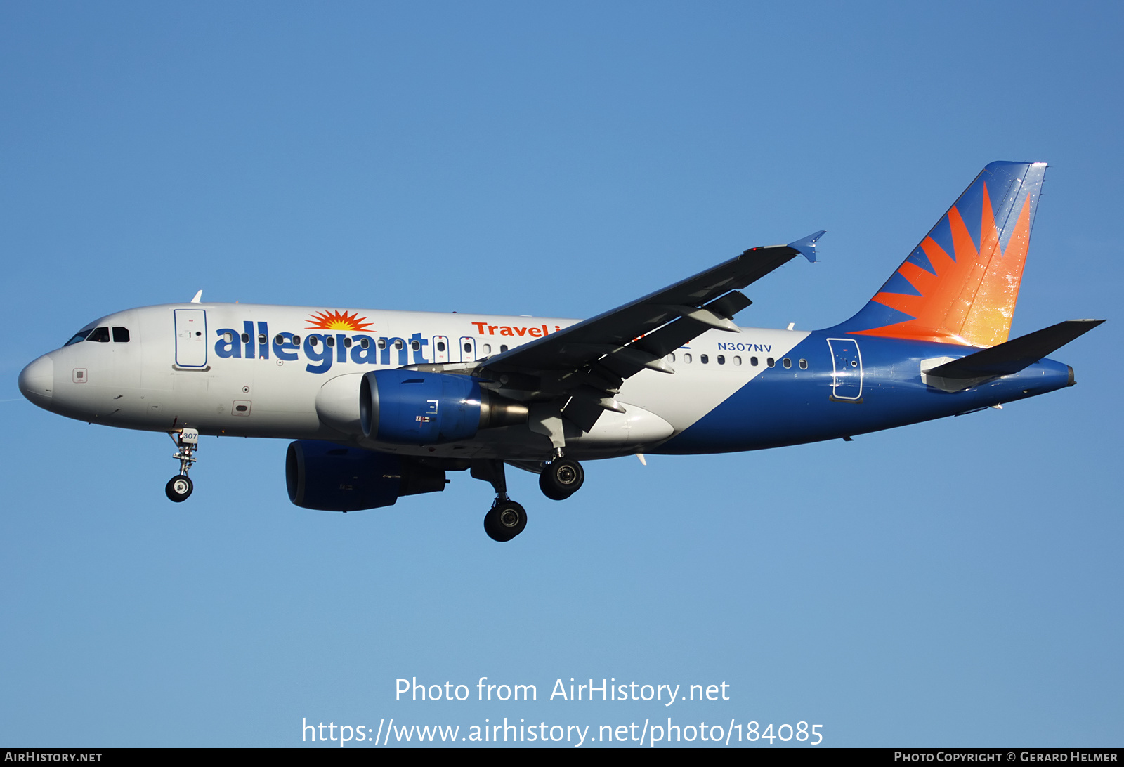 Aircraft Photo of N307NV | Airbus A319-112 | Allegiant Air | AirHistory.net #184085