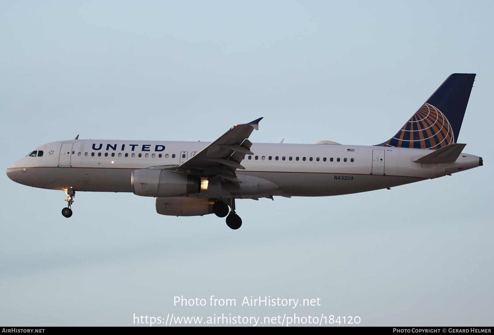 Aircraft Photo of N432UA | Airbus A320-232 | United Airlines | AirHistory.net #184120