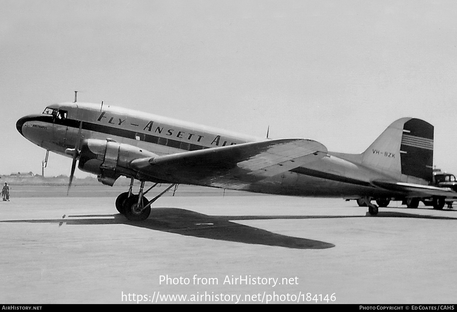 Aircraft Photo of VH-BZK | Douglas DC-3(C) | Ansett Airways | AirHistory.net #184146