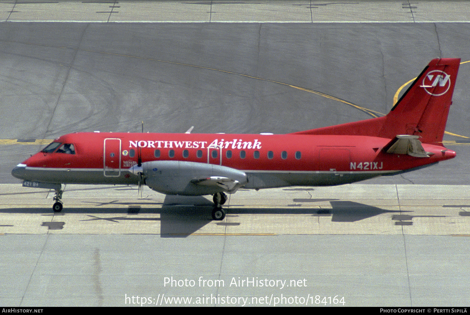 Aircraft Photo of N421XJ | Saab 340B/Plus | Northwest Airlink | AirHistory.net #184164