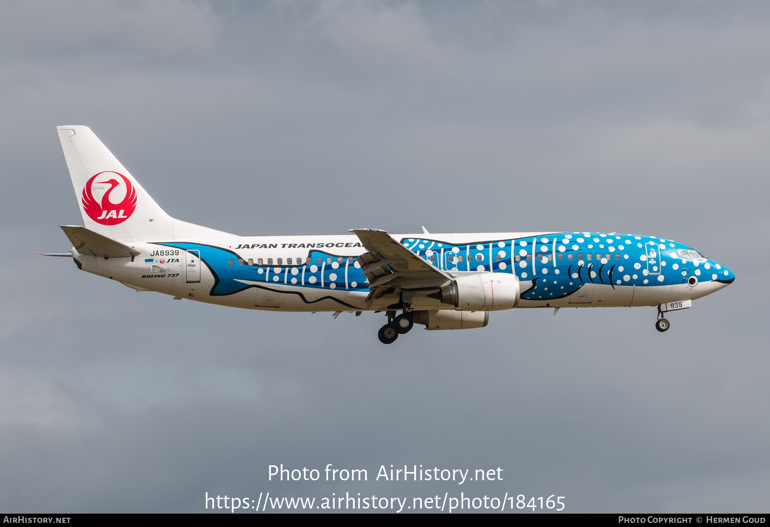 Aircraft Photo of JA8939 | Boeing 737-4Q3 | Japan TransOcean Air - JTA | AirHistory.net #184165