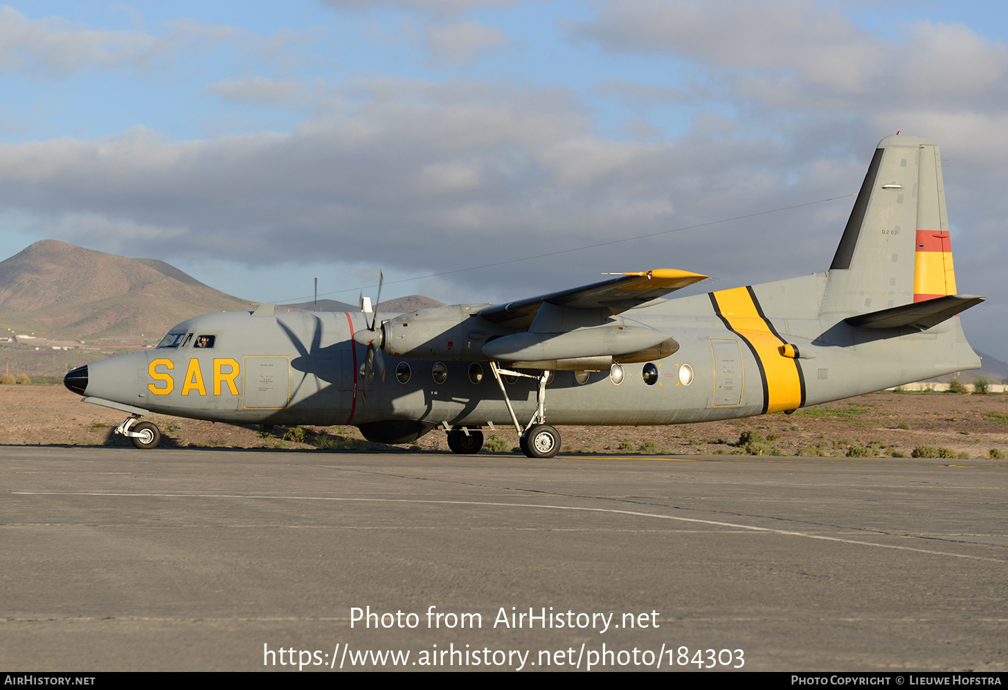 Aircraft Photo of D2-03 | Fokker F27-200MAR Maritime | Spain - Air Force | AirHistory.net #184303