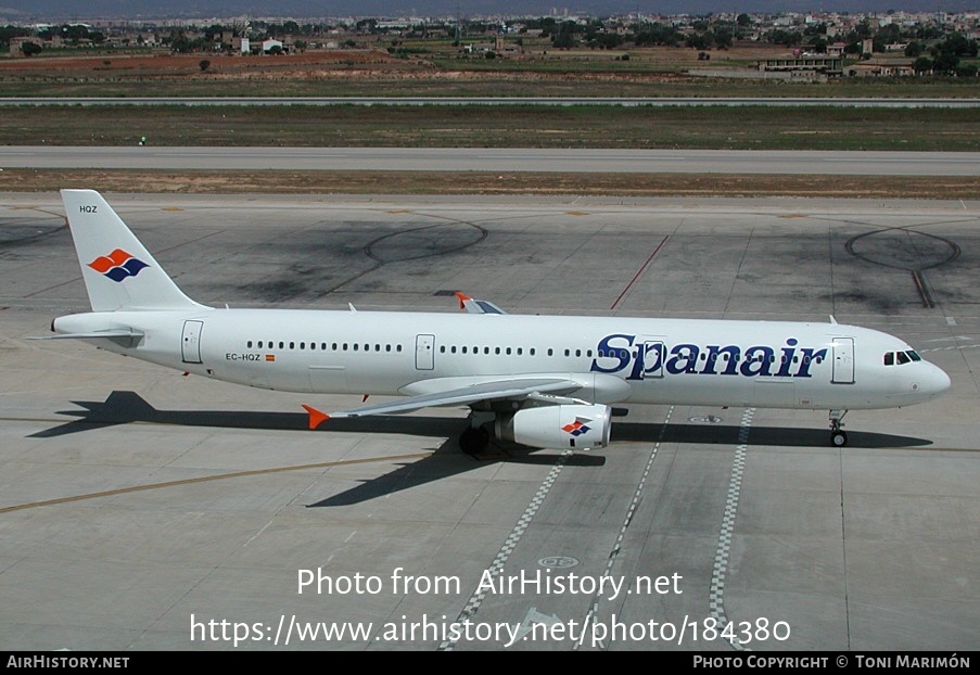 Aircraft Photo of EC-HQZ | Airbus A321-231 | Spanair | AirHistory.net #184380