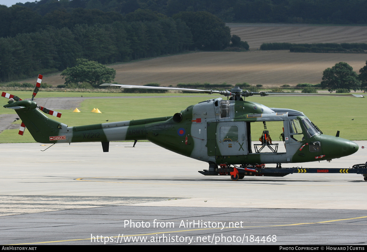 Aircraft Photo of XZ212 | Westland WG-13 Lynx AH7 | UK - Army | AirHistory.net #184468