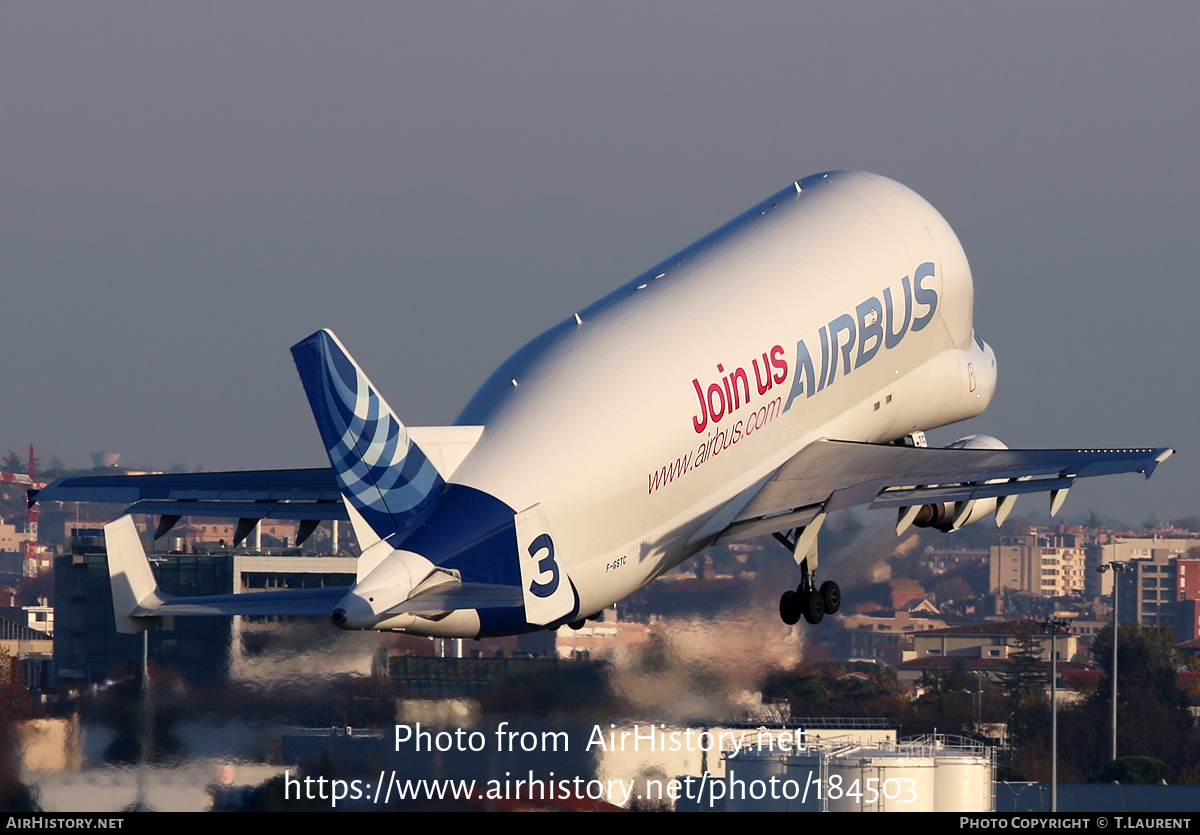 Aircraft Photo of F-GSTC | Airbus A300B4-608ST Beluga (Super Transporter) | Airbus Transport International | AirHistory.net #184503