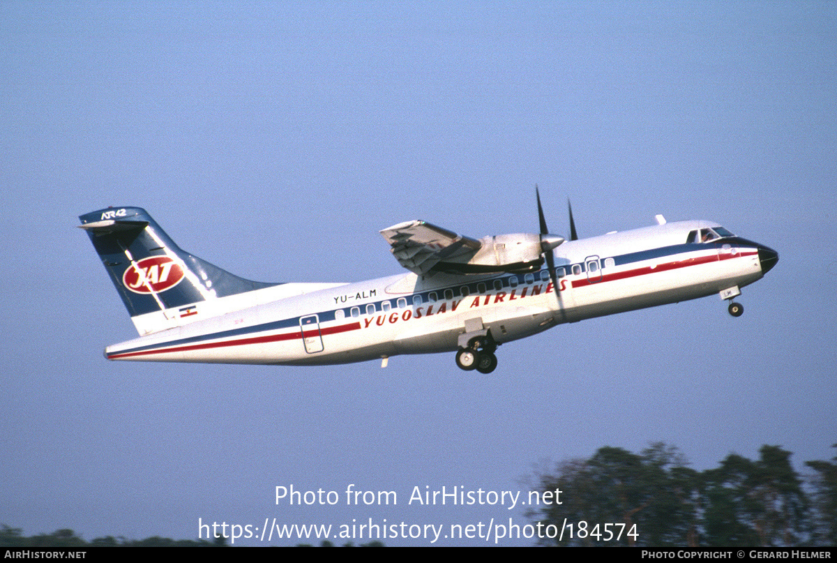 Aircraft Photo of YU-ALM | ATR ATR-42-300 | JAT Yugoslav Airlines - Jugoslovenski Aerotransport | AirHistory.net #184574