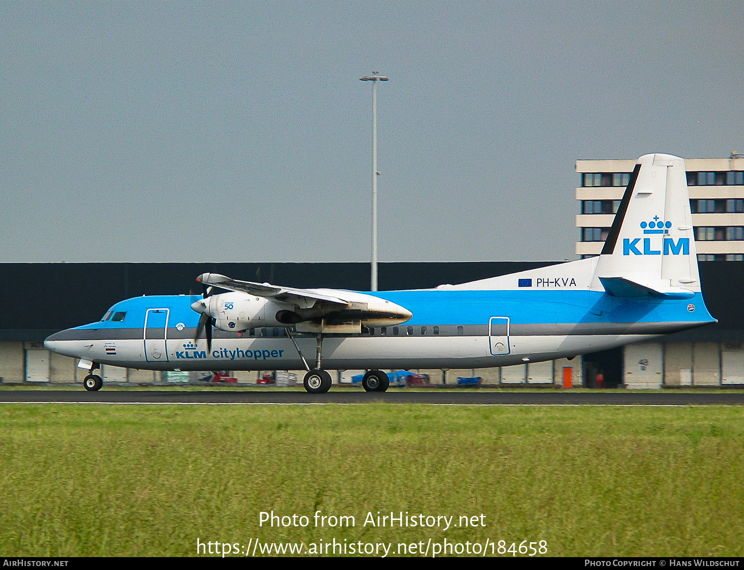 Aircraft Photo of PH-KVA | Fokker 50 | KLM Cityhopper | AirHistory.net #184658