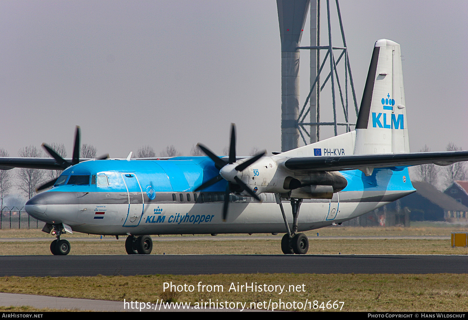 Aircraft Photo of PH-KVB | Fokker 50 | KLM Cityhopper | AirHistory.net #184667