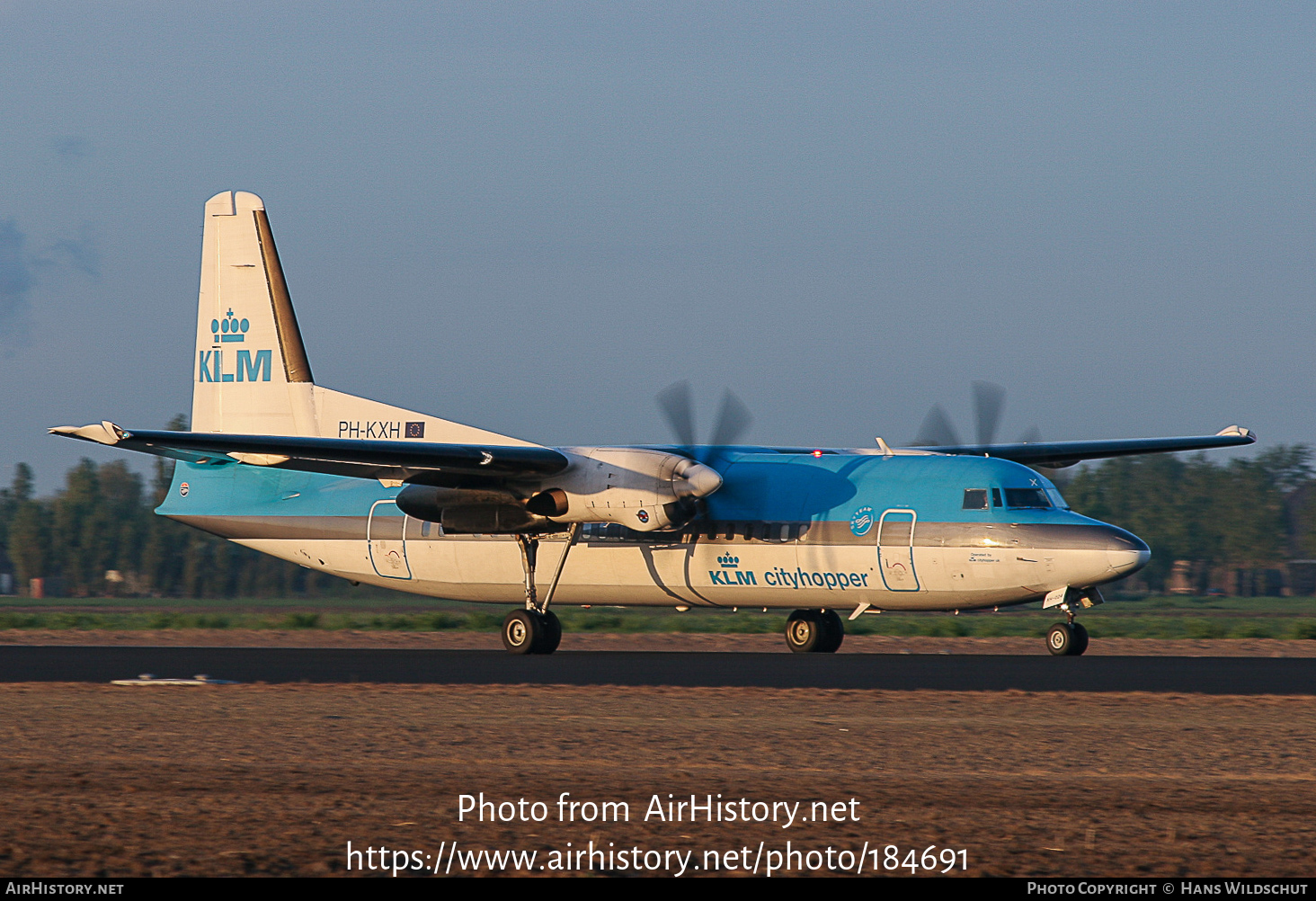 Aircraft Photo of PH-KXH | Fokker 50 | KLM Cityhopper | AirHistory.net #184691