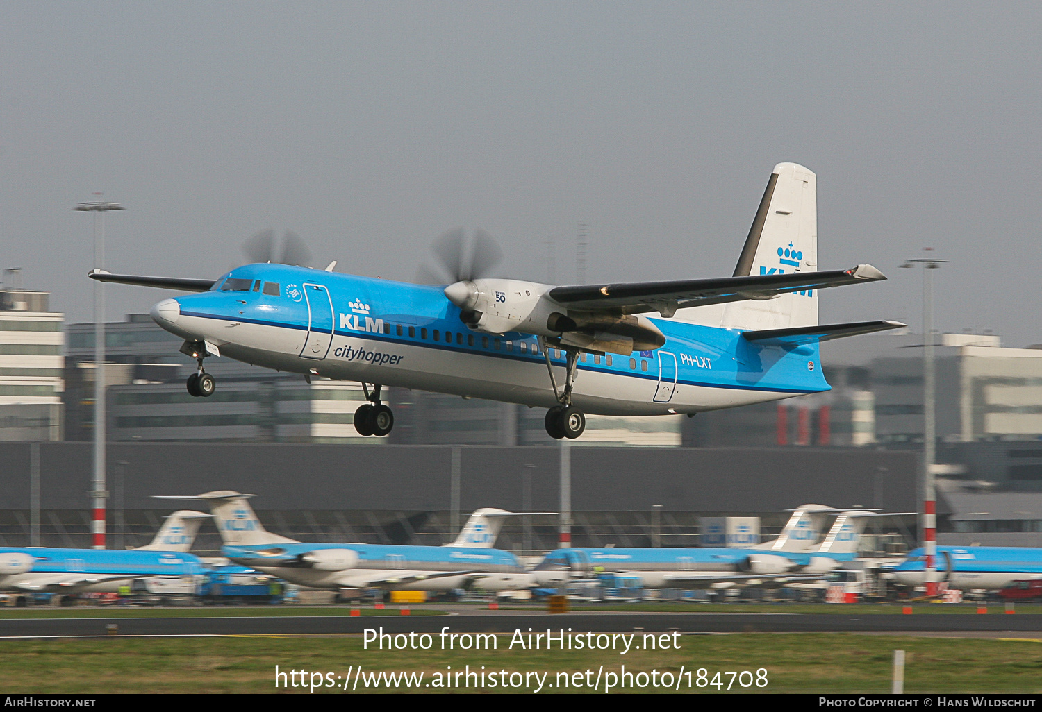 Aircraft Photo of PH-LXT | Fokker 50 | KLM Cityhopper | AirHistory.net #184708