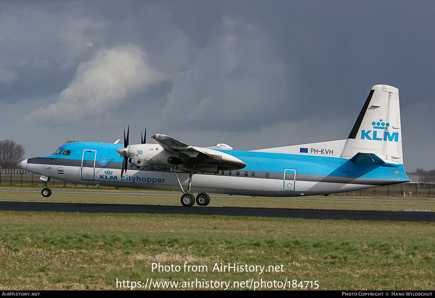 Aircraft Photo of PH-KVH | Fokker 50 | KLM Cityhopper | AirHistory.net #184715