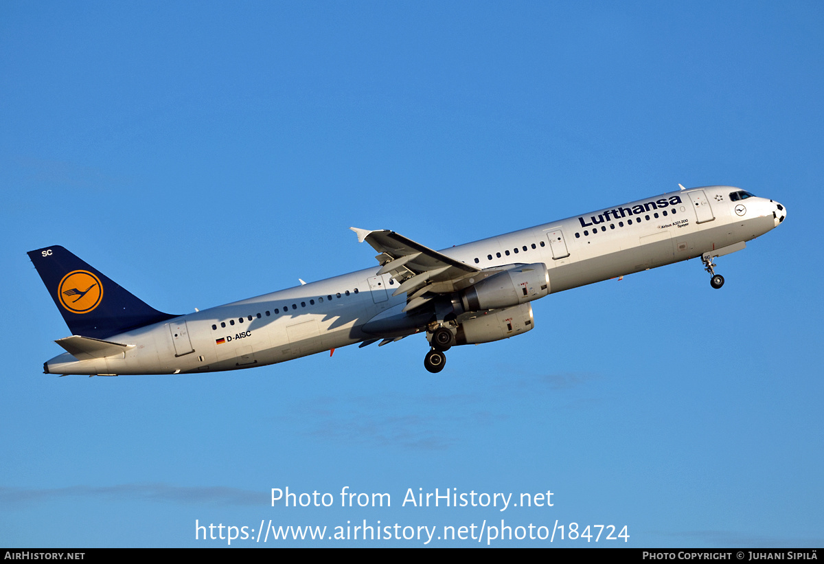 Aircraft Photo of D-AISC | Airbus A321-231 | Lufthansa | AirHistory.net #184724