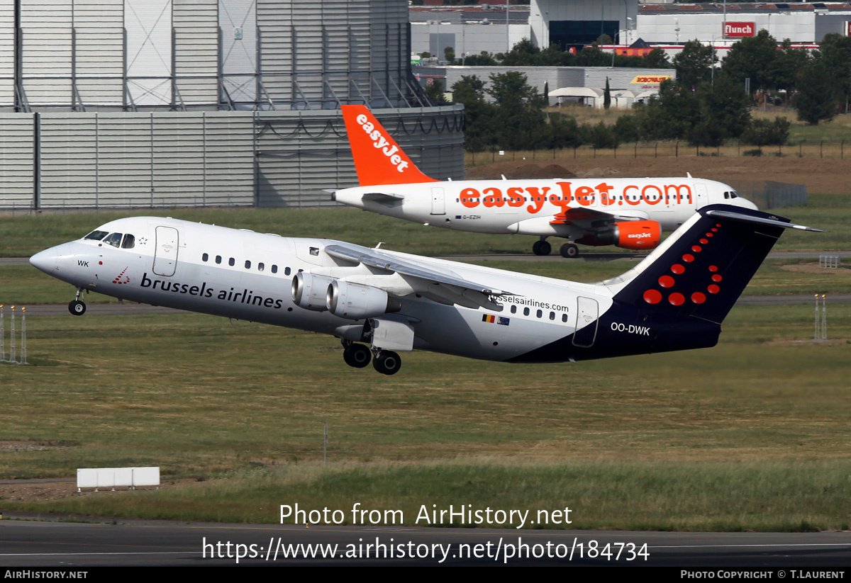 Aircraft Photo of OO-DWK | British Aerospace Avro 146-RJ100 | Brussels Airlines | AirHistory.net #184734