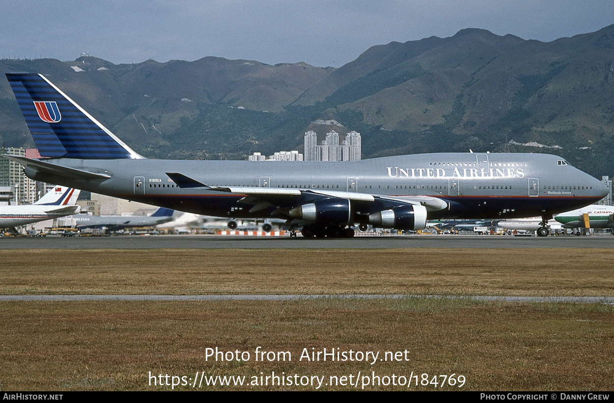 Aircraft Photo of N189UA | Boeing 747-422 | United Airlines | AirHistory.net #184769