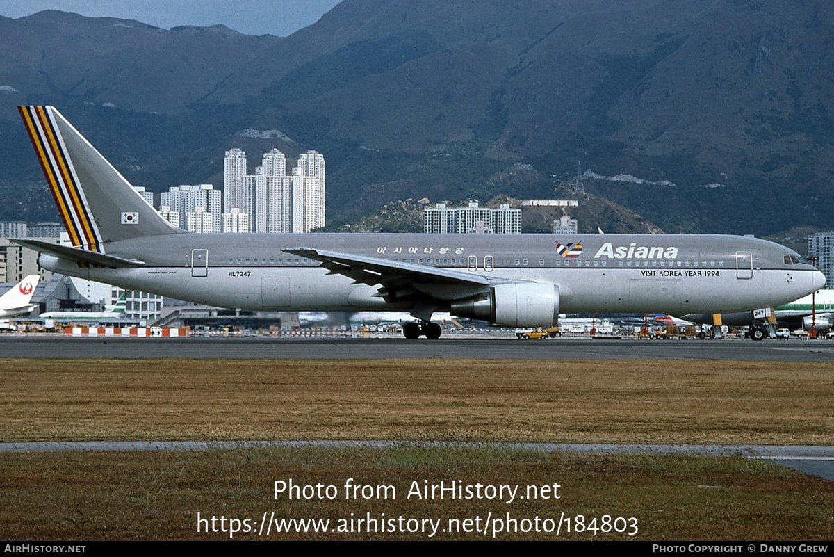 Aircraft Photo of HL7247 | Boeing 767-38E | Asiana Airlines | AirHistory.net #184803