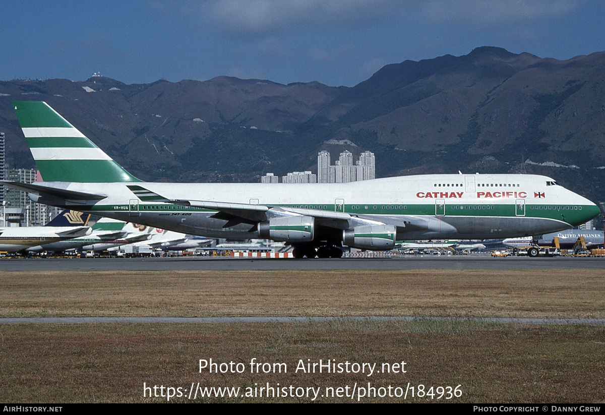 Aircraft Photo of VR-HUA | Boeing 747-467 | Cathay Pacific Airways | AirHistory.net #184936