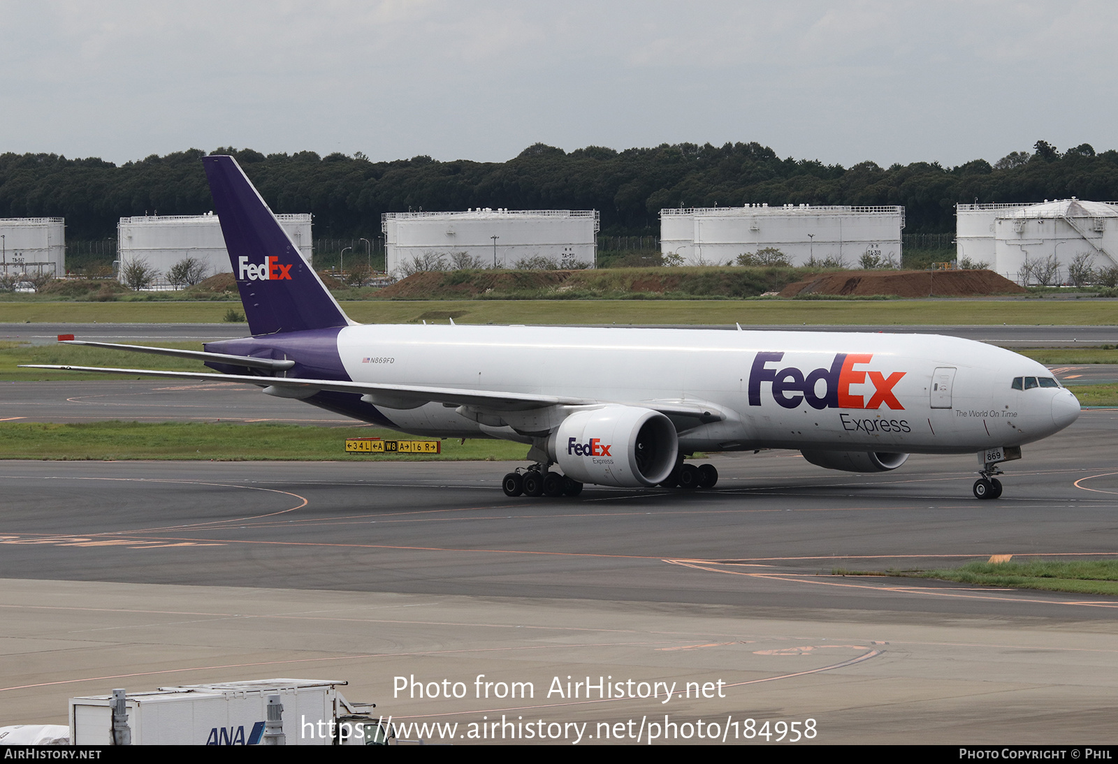 Aircraft Photo of N869FD | Boeing 777-FS2 | FedEx Express - Federal Express | AirHistory.net #184958