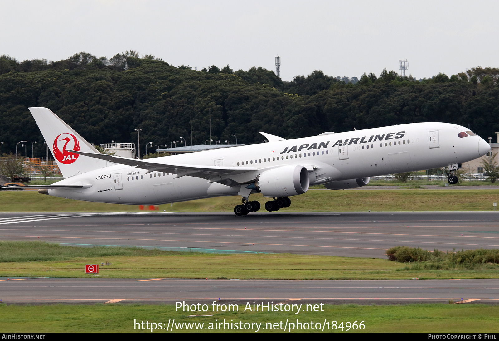 Aircraft Photo of JA877J | Boeing 787-9 Dreamliner | Japan Airlines - JAL | AirHistory.net #184966